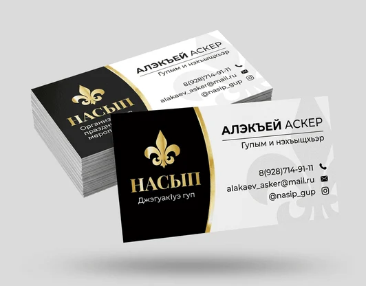 ВИЗИТКИ "СТАНДАРТ"